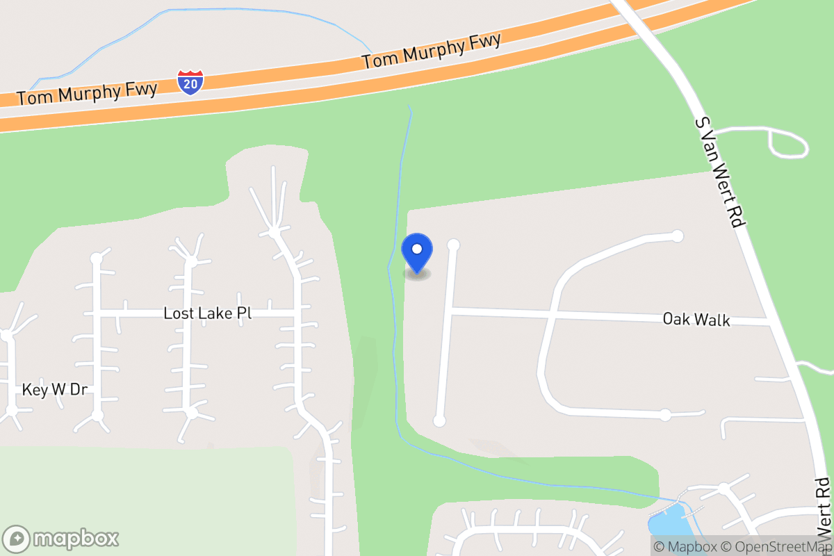 Map of 100 Oak Chase