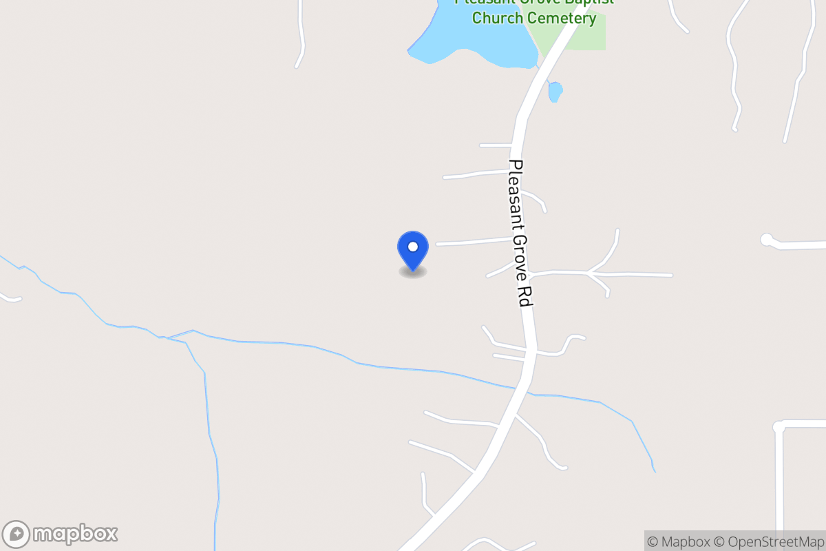 Map of 1245 Pleasant Grove Church Rd