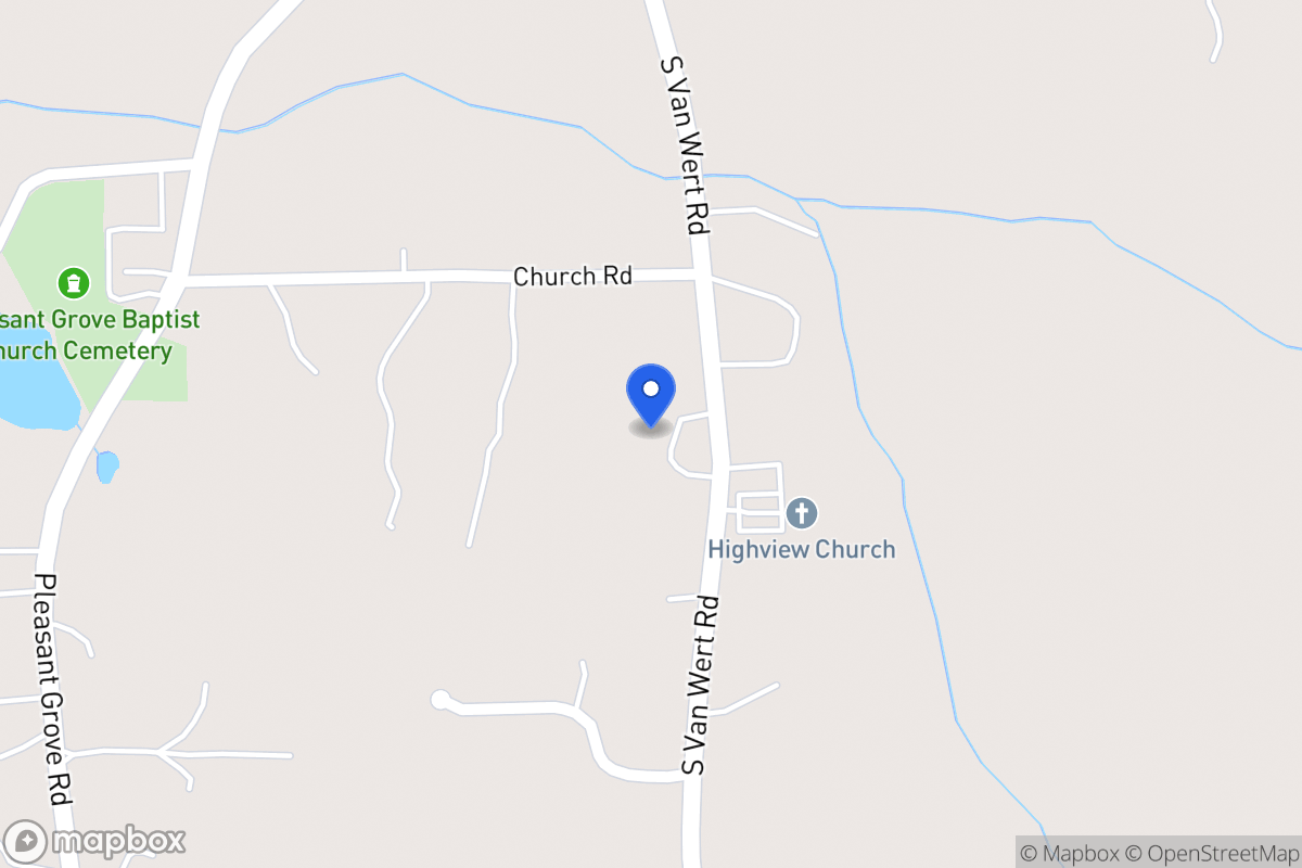 Map of 1001 S Van Wert Rd