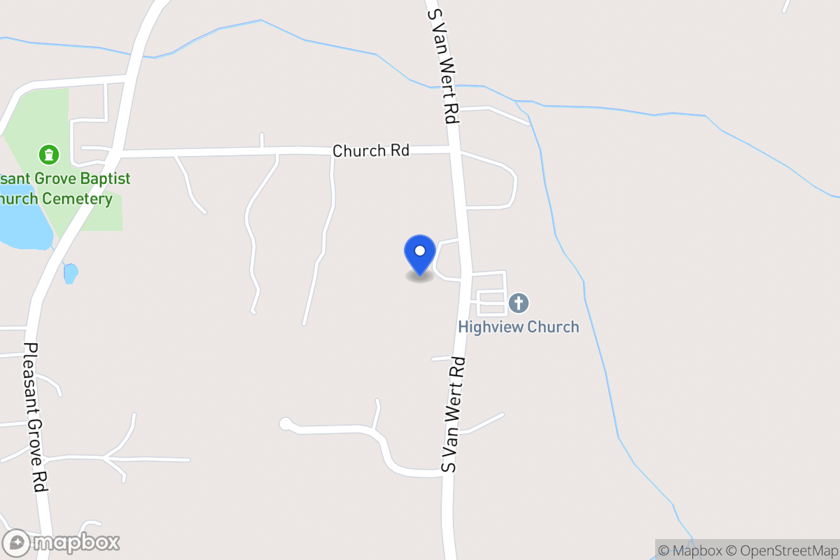 Map of 1009 S Van Wert Rd