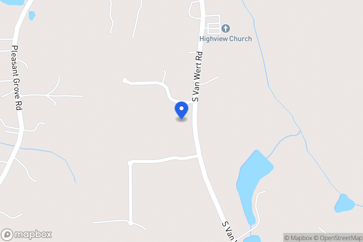 Map of 1235 S Van Wert Rd