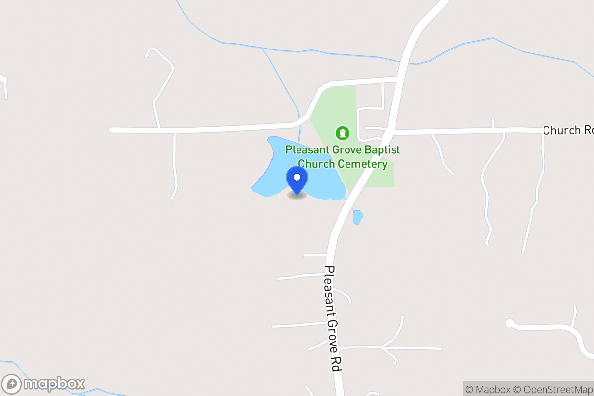 Map of 1109 Pleasant Grove Church Rd