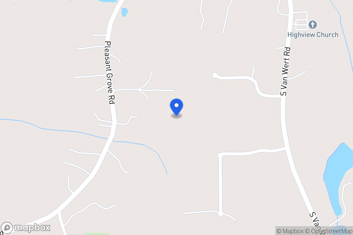 Map of 1260 Pleasant Grove Church Rd