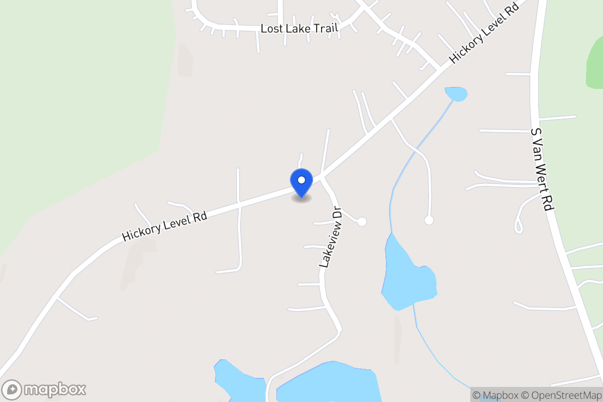 Map of 1604 Hickory Level Rd