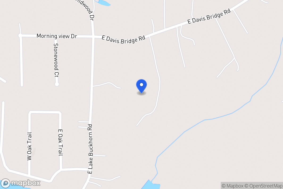 Map of 400 E Davis Bridge Rd