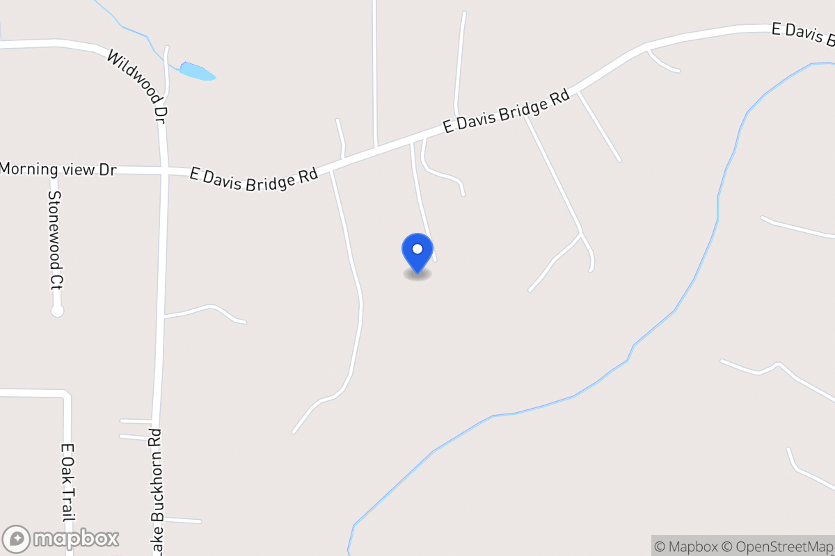 Map of 324 E Davis Bridge Rd