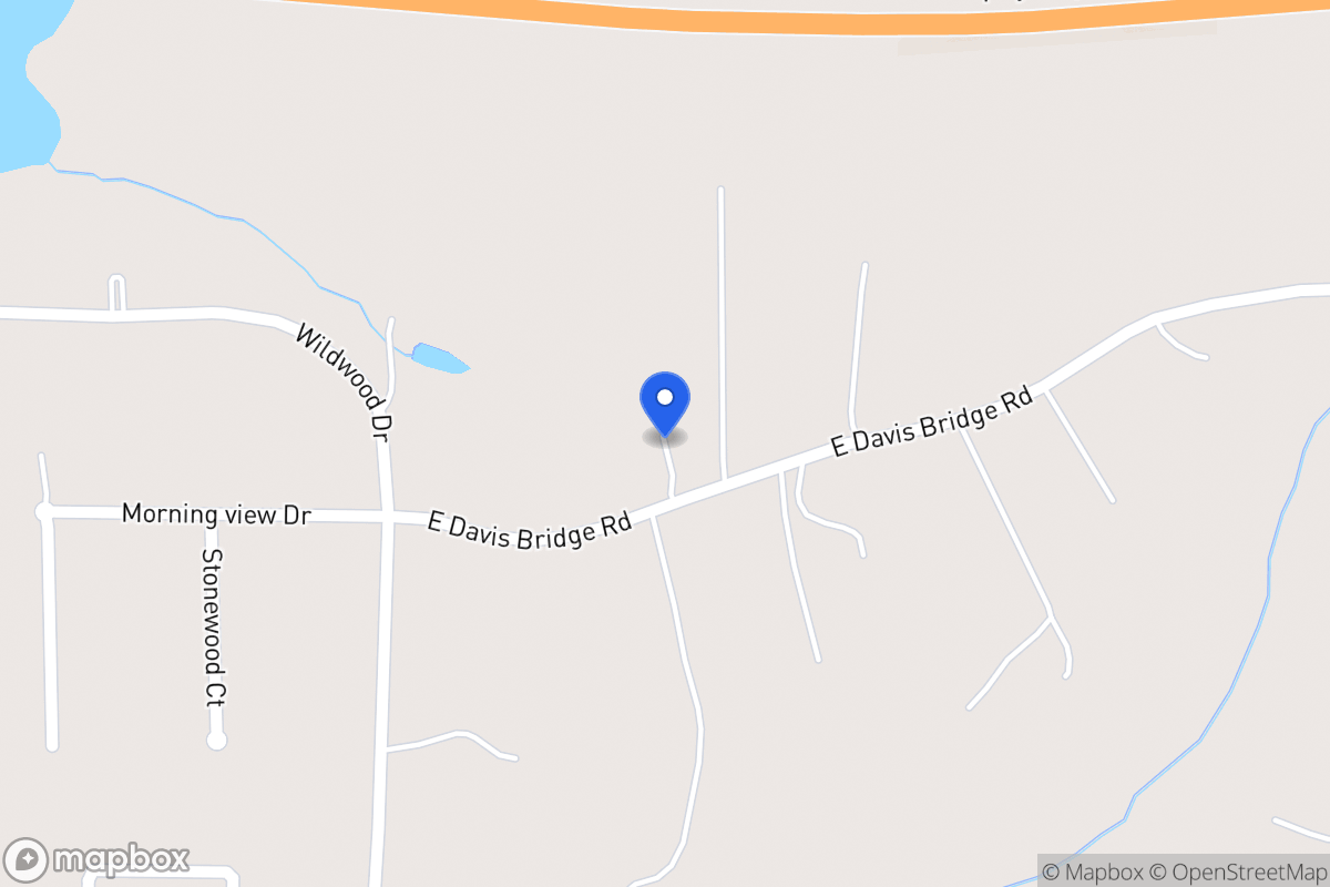 Map of 347 E Davis Bridge Rd