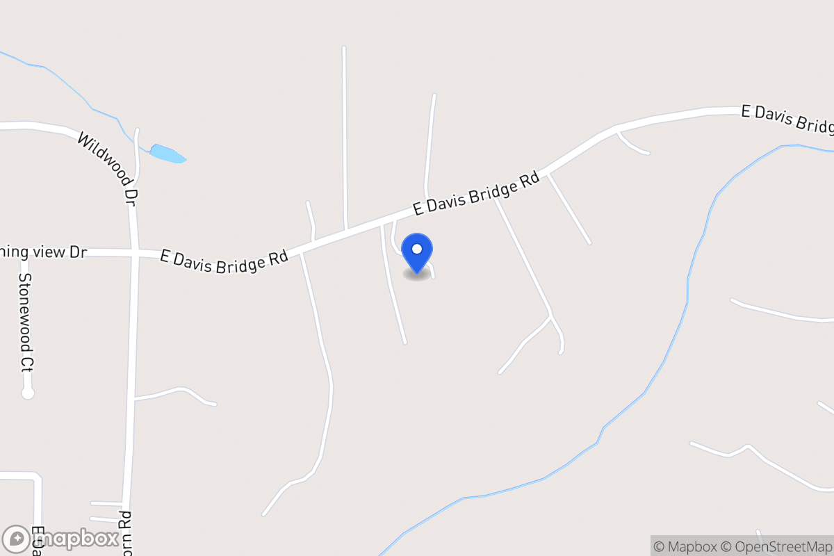 Map of 312 E Davis Bridge Rd