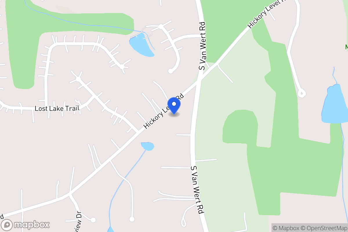 Map of 1464 Hickory Level Rd