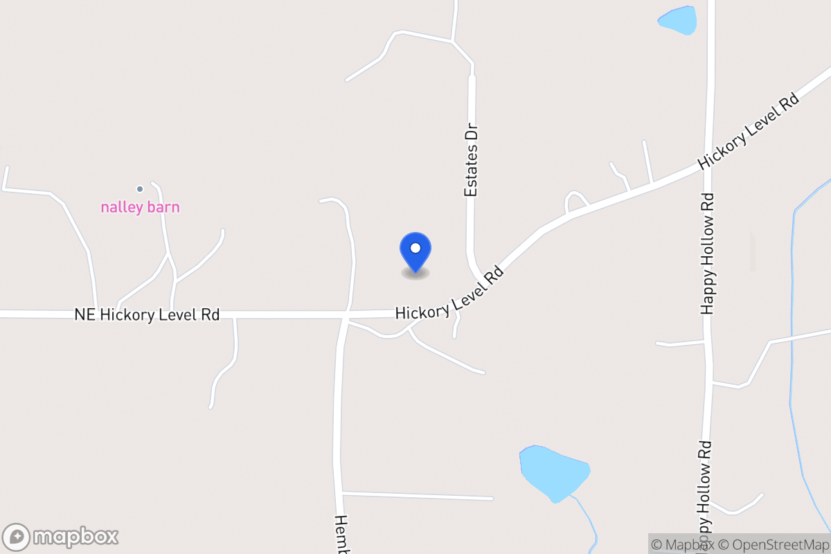 Map of 2587 Ne Hickory Level Rd