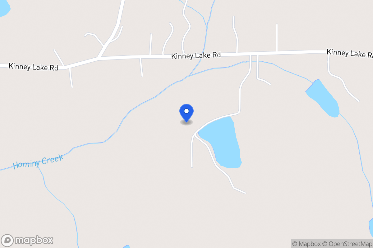 Map of 374 Kinney Lake Rd