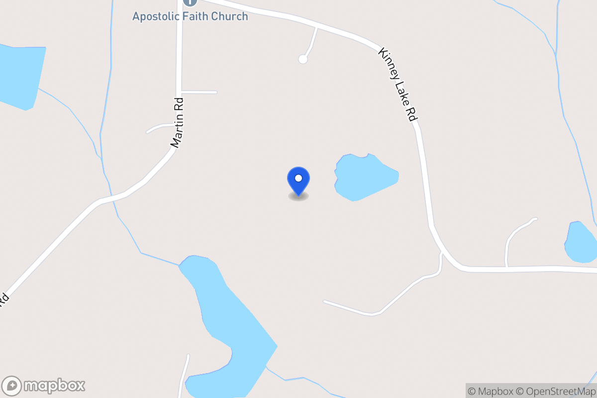 Map of 860 Kinney Lake Rd