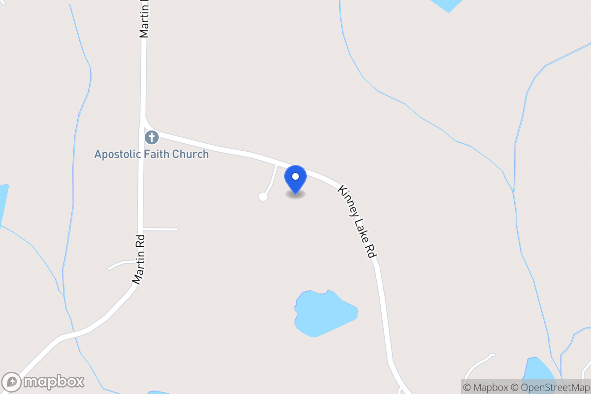 Map of 954 Kinney Lake Rd