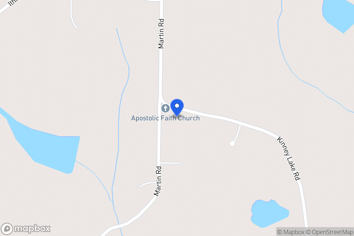 Map of 1038 Kinney Lake Rd