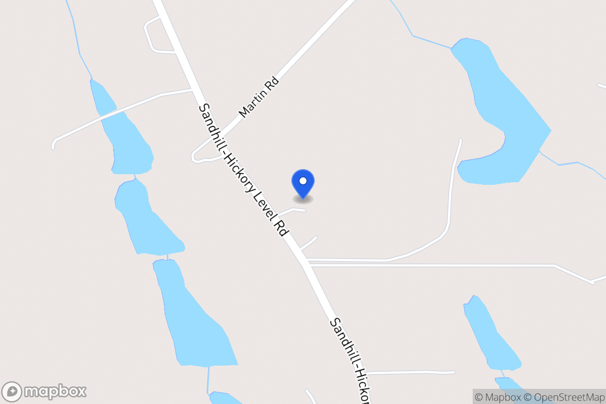 Map of 1183 Sandhill Hickory Level Rd