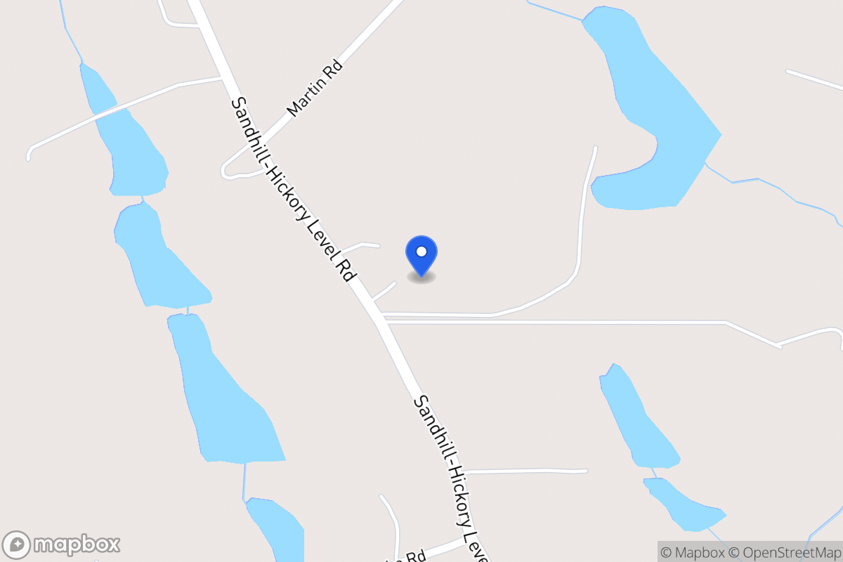 Map of 1171 Sandhill Hickory Level Rd