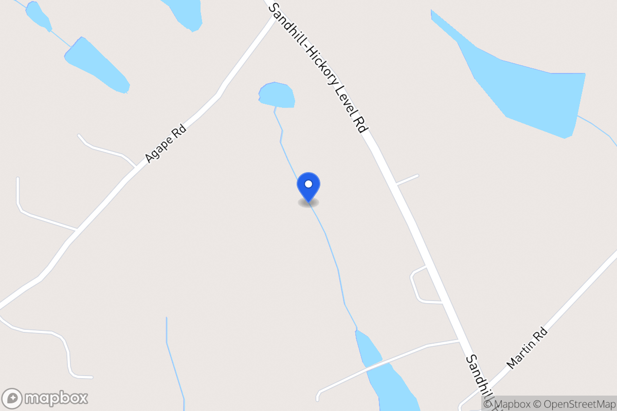 Map of 1370 Sandhill Hickory Level Rd