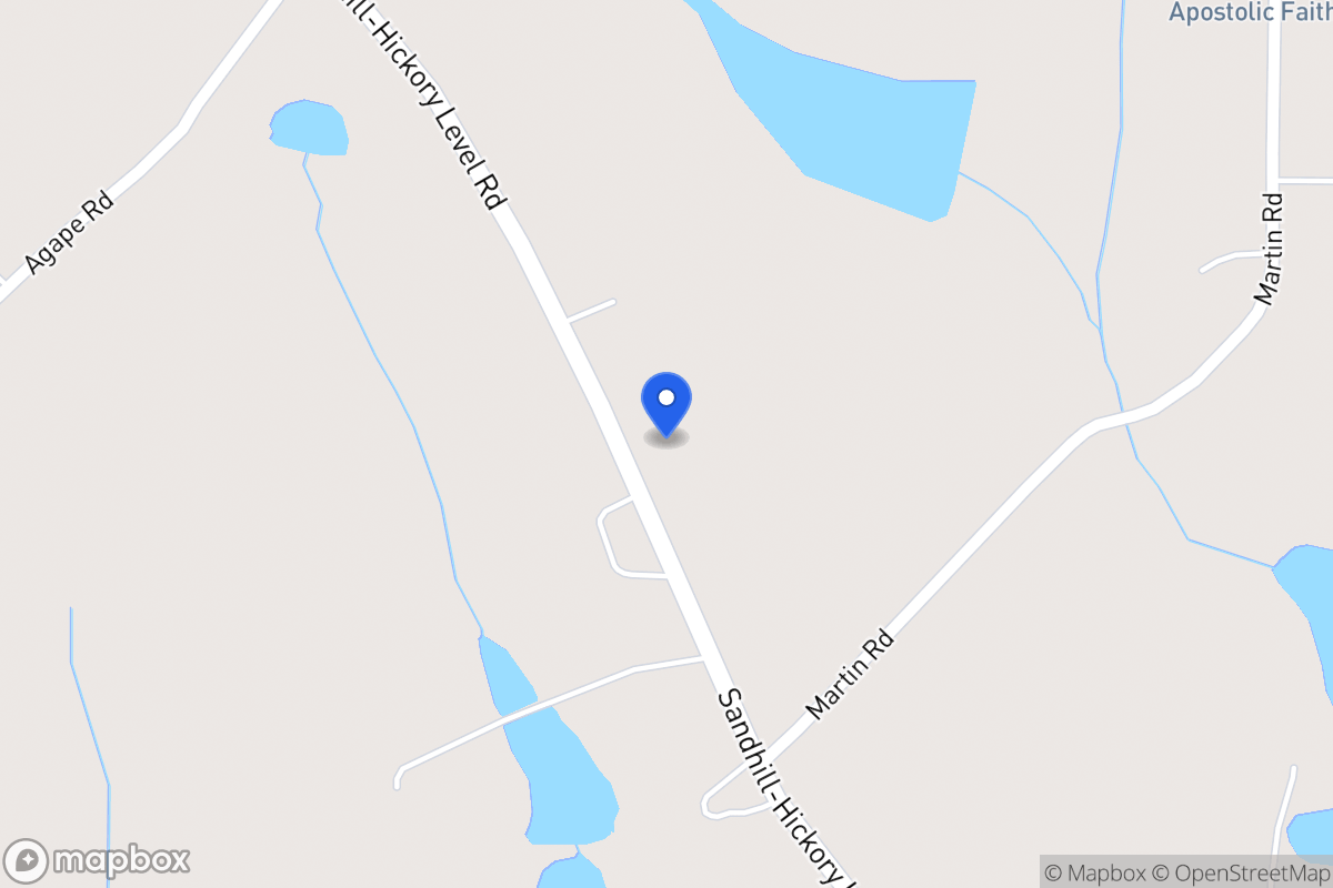 Map of 1343 Sandhill Hickory Level Rd