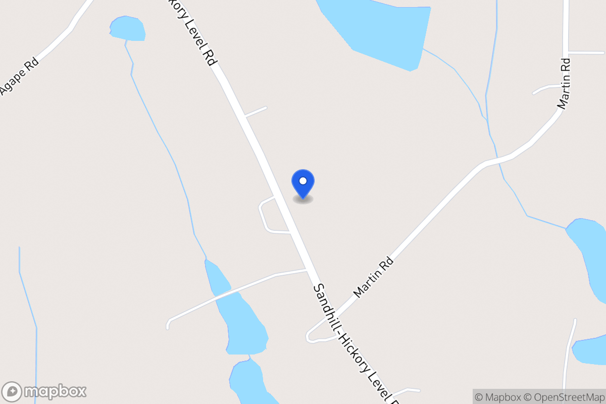 Map of 1323 Sandhill Hickory Level Rd