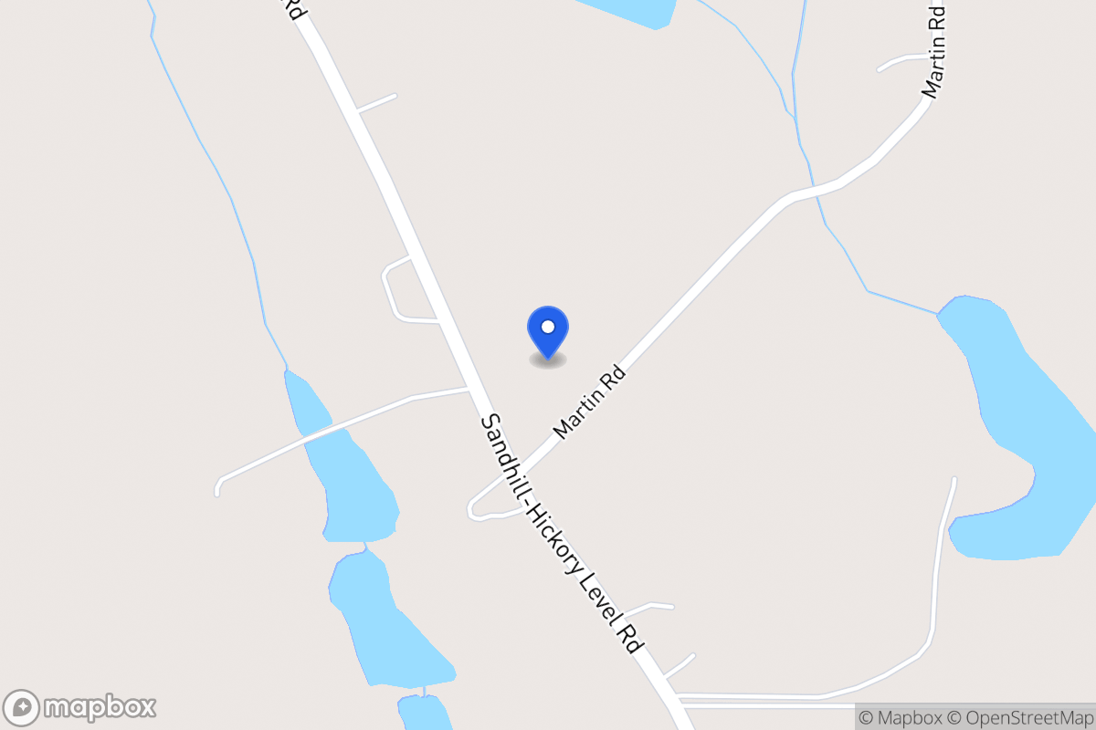 Map of 1279 Sandhill Hickory Level Rd