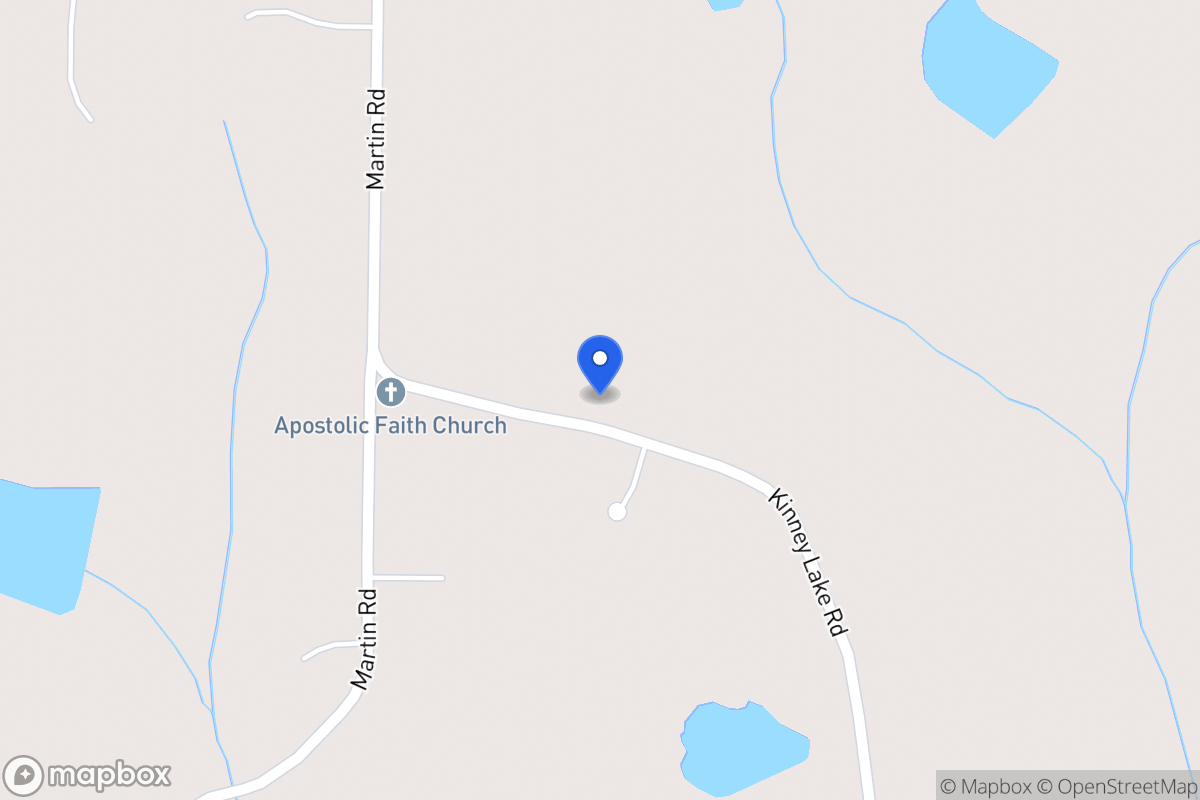 Map of 1001 Kinney Lake Rd