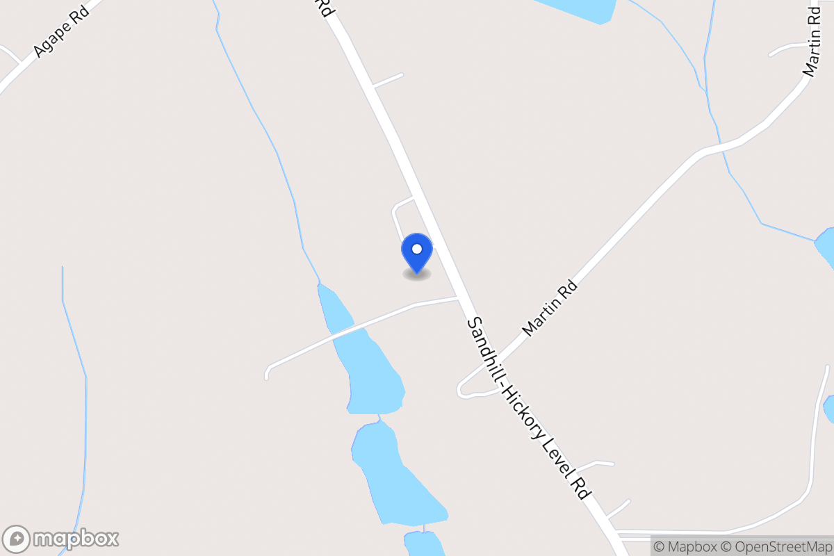 Map of 1288 Sandhill Hickory Level Rd