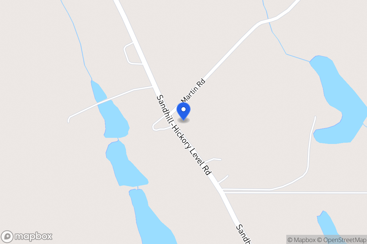 Map of 1235 Sandhill Hickory Level Rd