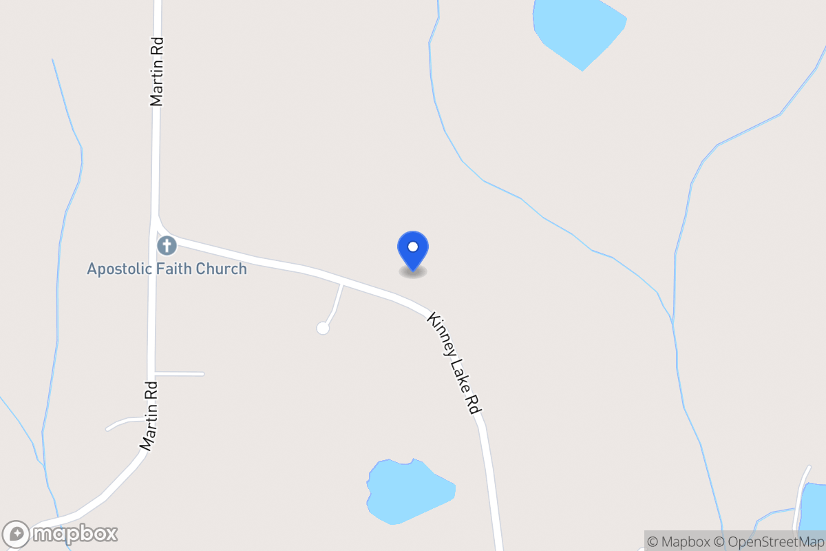Map of 921 Kinney Lake Rd