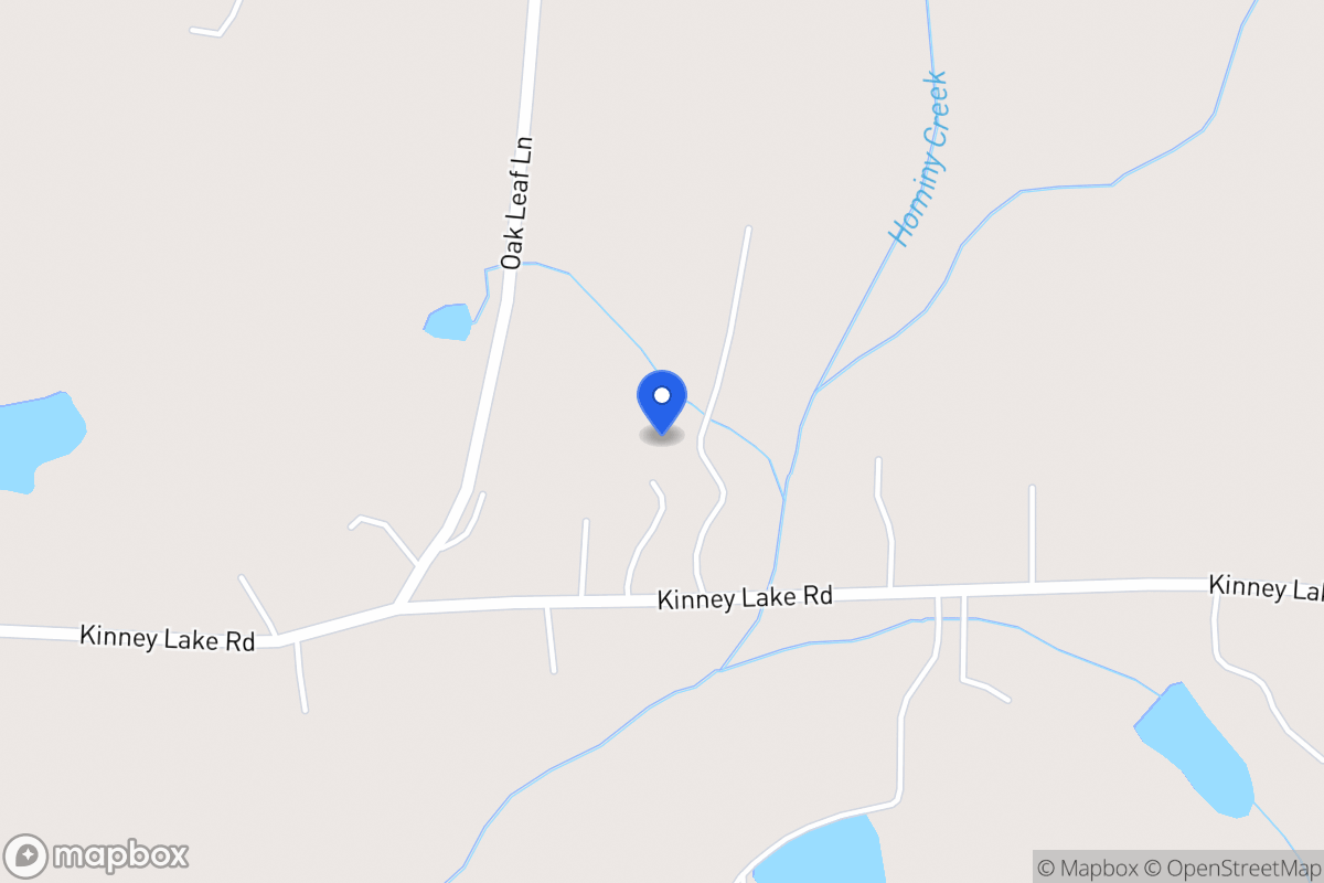Map of 437 Kinney Lake Rd