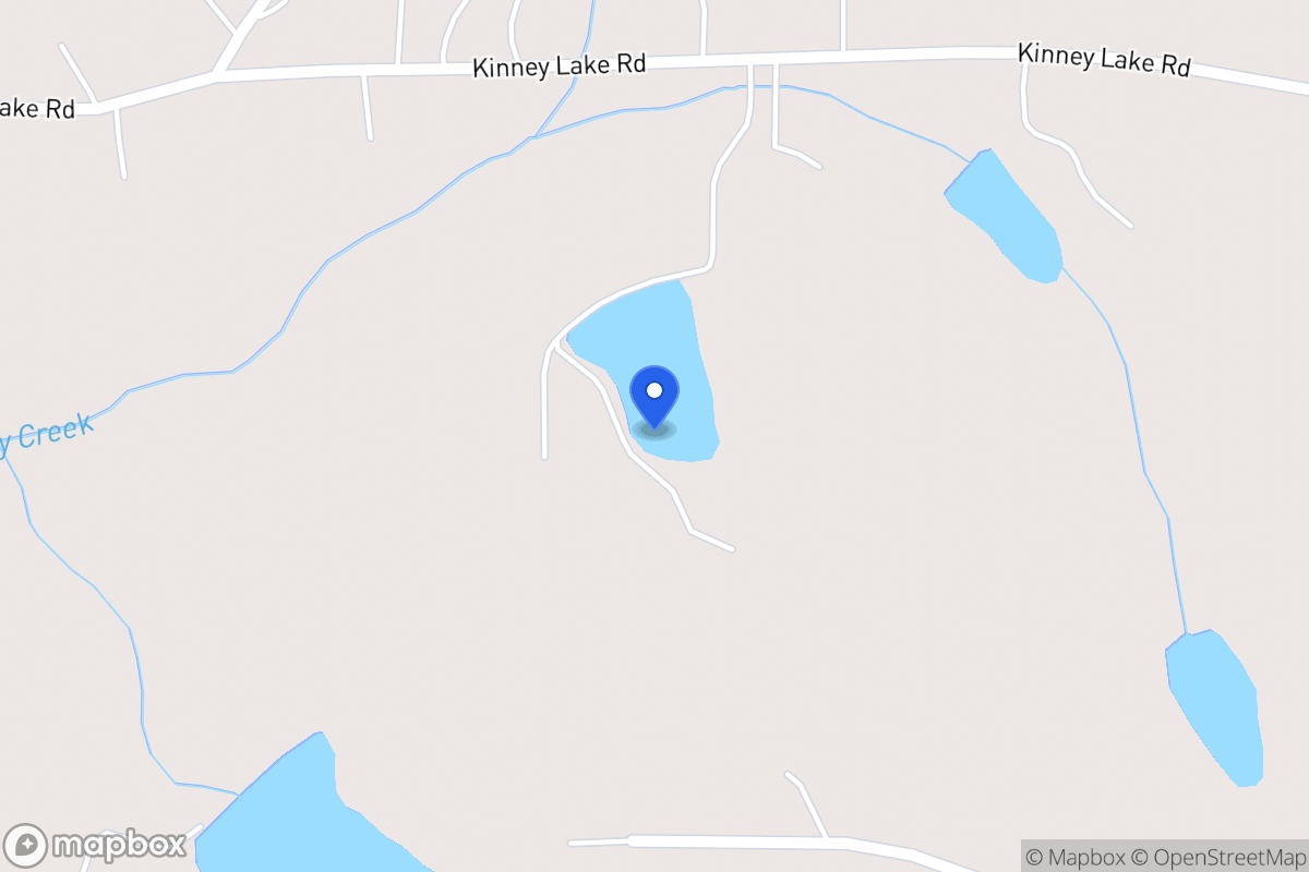 Map of 332 Kinney Lake Rd