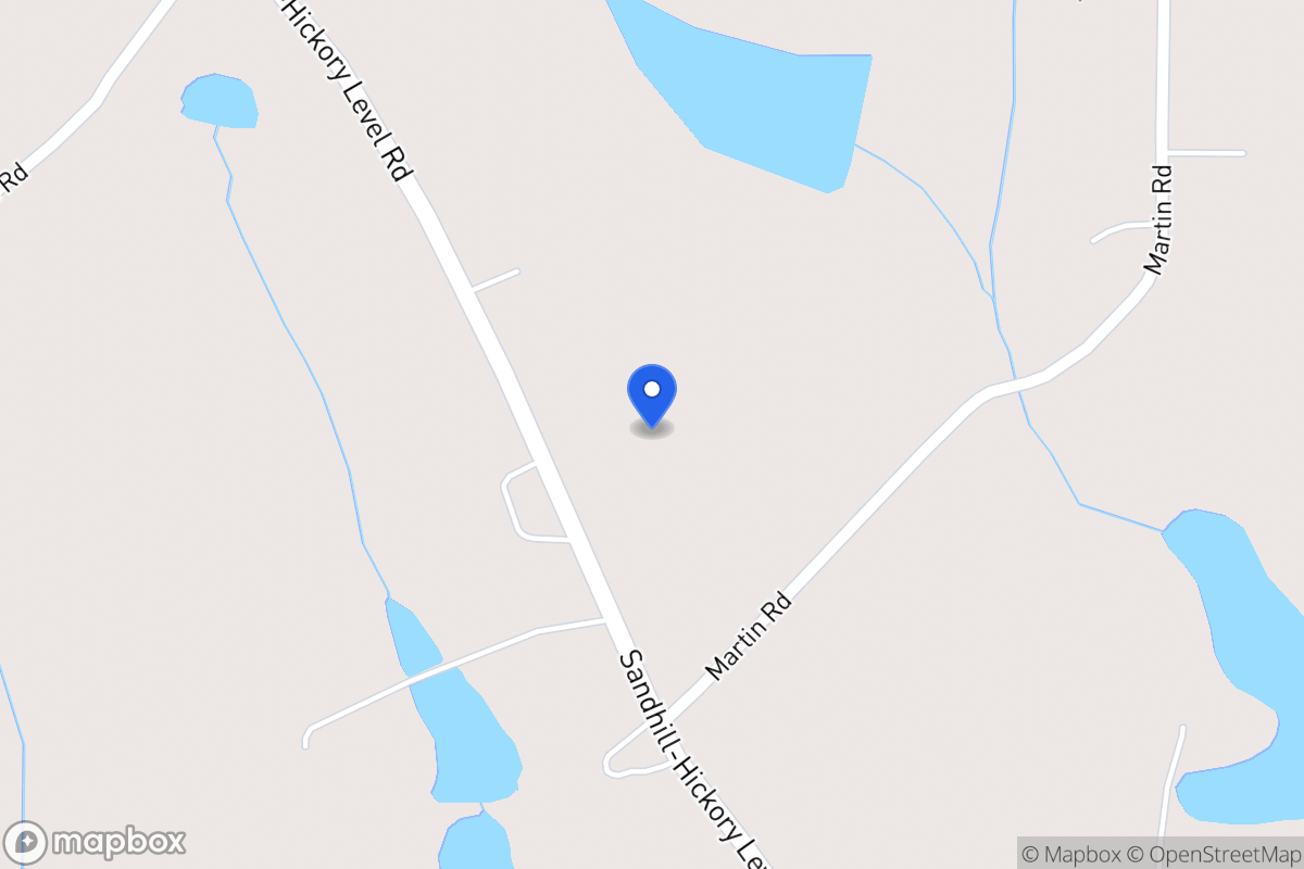 Map of 1303 Sandhill Hickory Level Rd