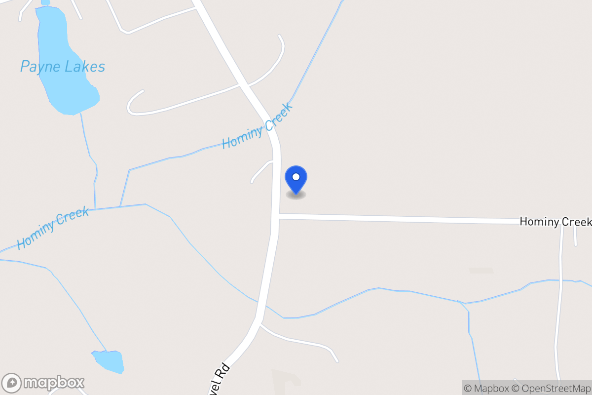 Map of 849 Sandhill Hickory Level Rd