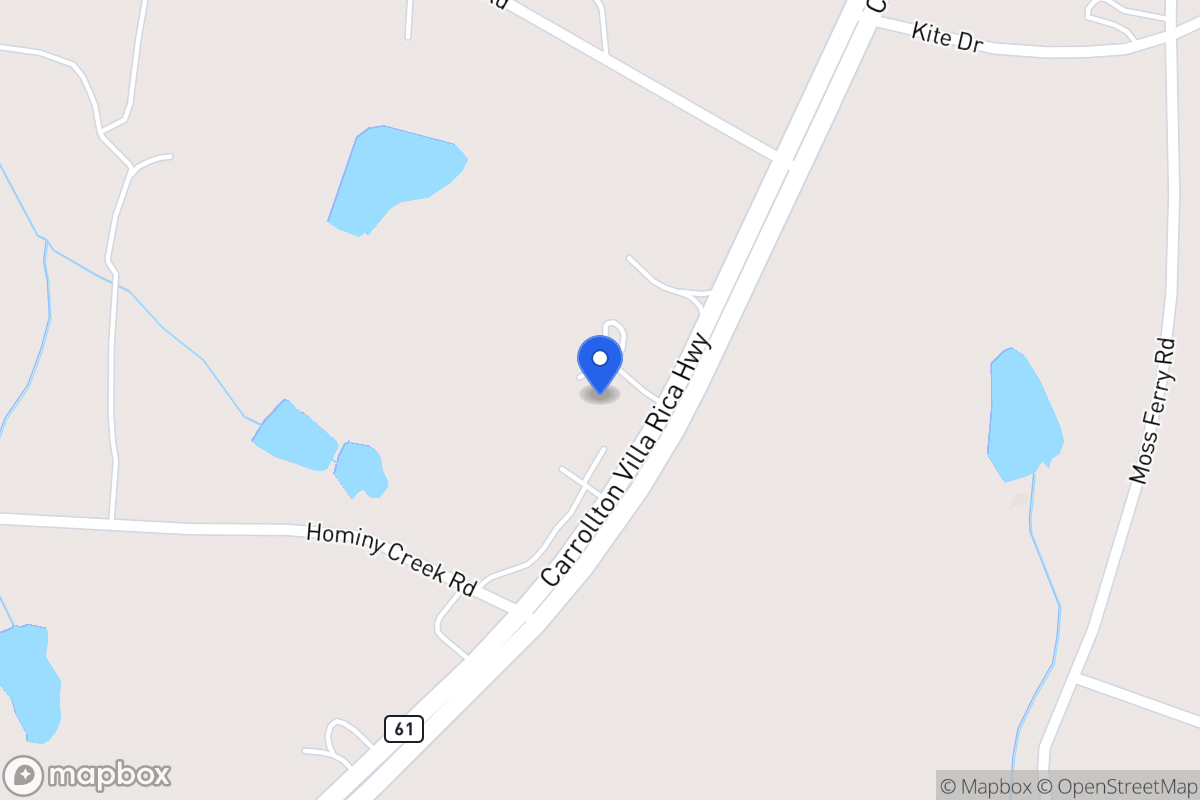 Map of 4558 Carrollton Villa Rica Hwy