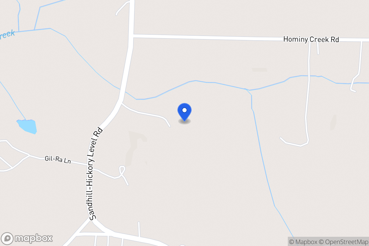Map of 785 Sandhill Hickory Level Rd