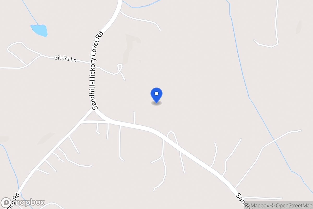 Map of 525 Sandhill Hickory Level Rd