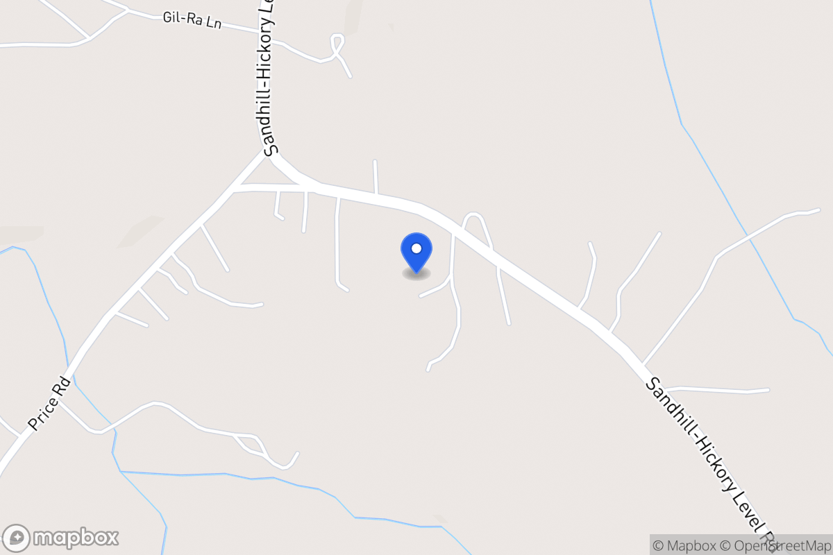 Map of 540 Sandhill Hickory Level Rd