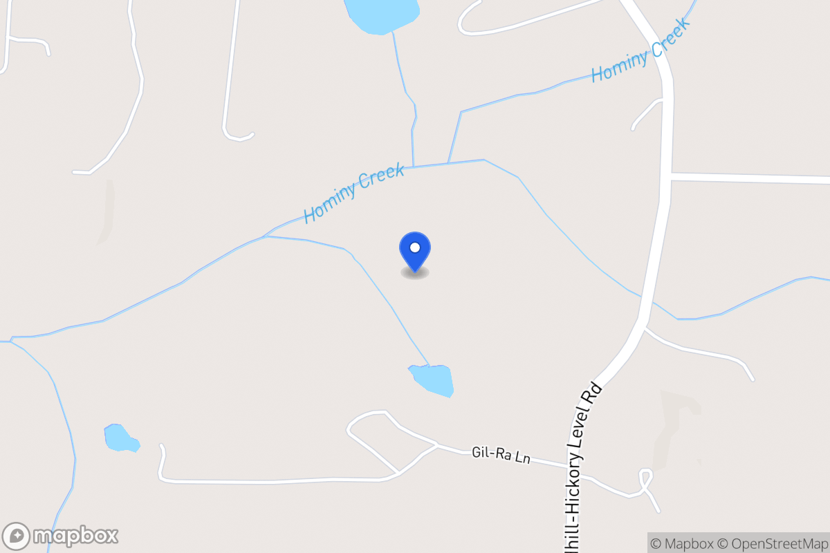 Map of 740 Sandhill Hickory Level Rd