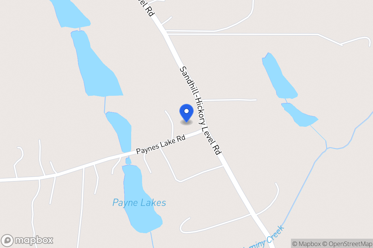 Map of 1046 Sandhill Hickory Level Rd