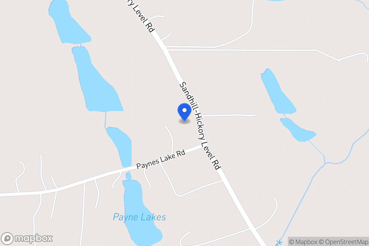 Map of 1062 Sandhill Hickory Level Rd