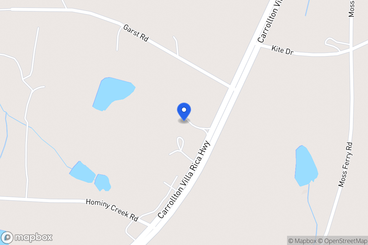 Map of 4598 Carrollton Villa Rica Hwy