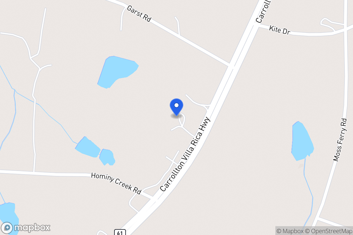 Map of 4580 Carrollton Villa Rica Hwy