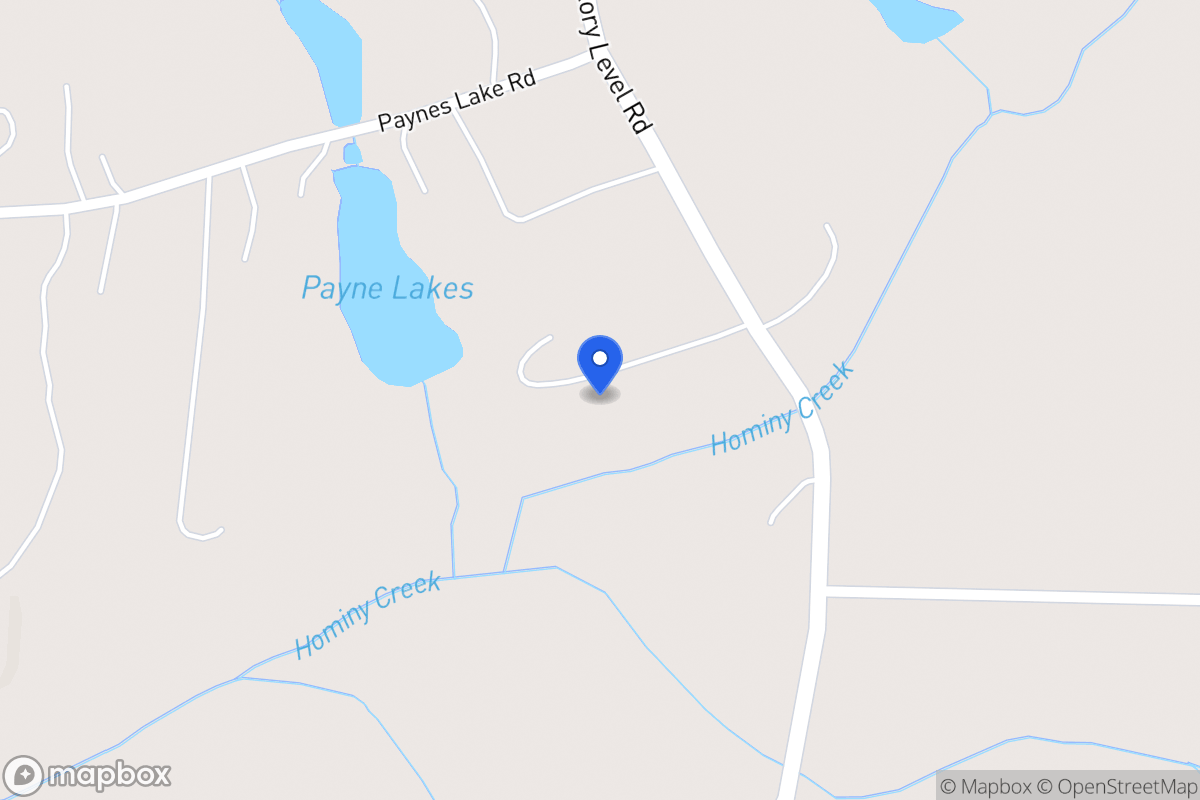 Map of 924 Sandhill Hickory Level Rd