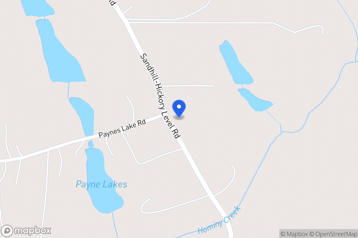Map of 1011 Sandhill Hickory Level Rd