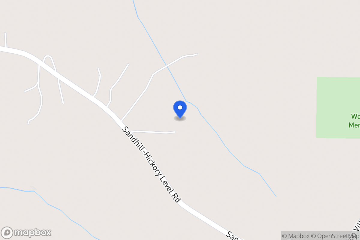 Map of 397 Sandhill Hickory Level Rd