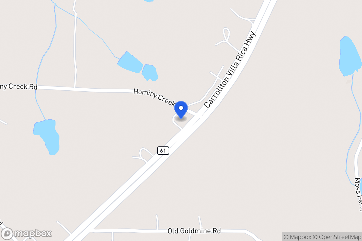 Map of 4456 Carrollton Villa Rica Hwy