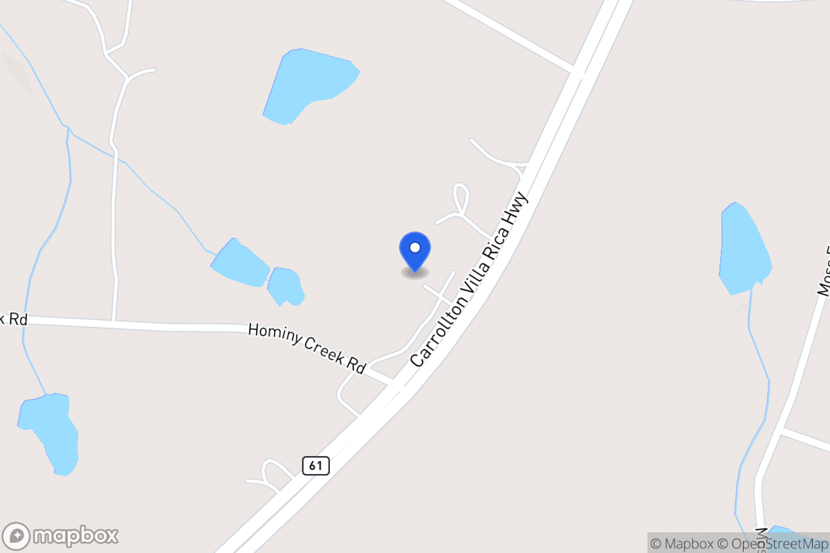 Map of 4552 Carrollton Villa Rica Hwy