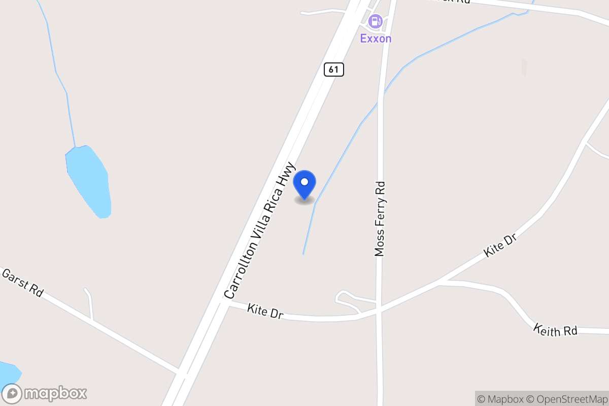 Map of 4795 Carrollton Villa Rica Hwy