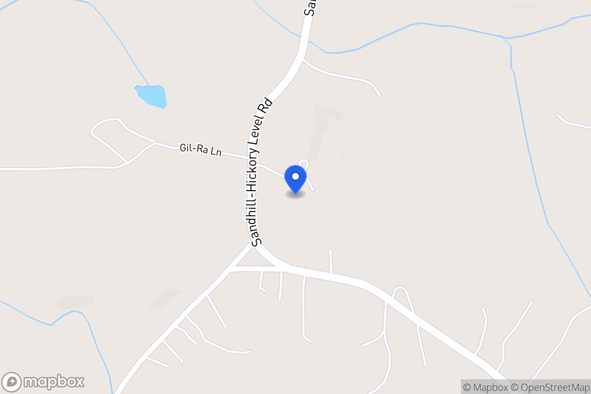 Map of 695 Sandhill Hickory Level Rd