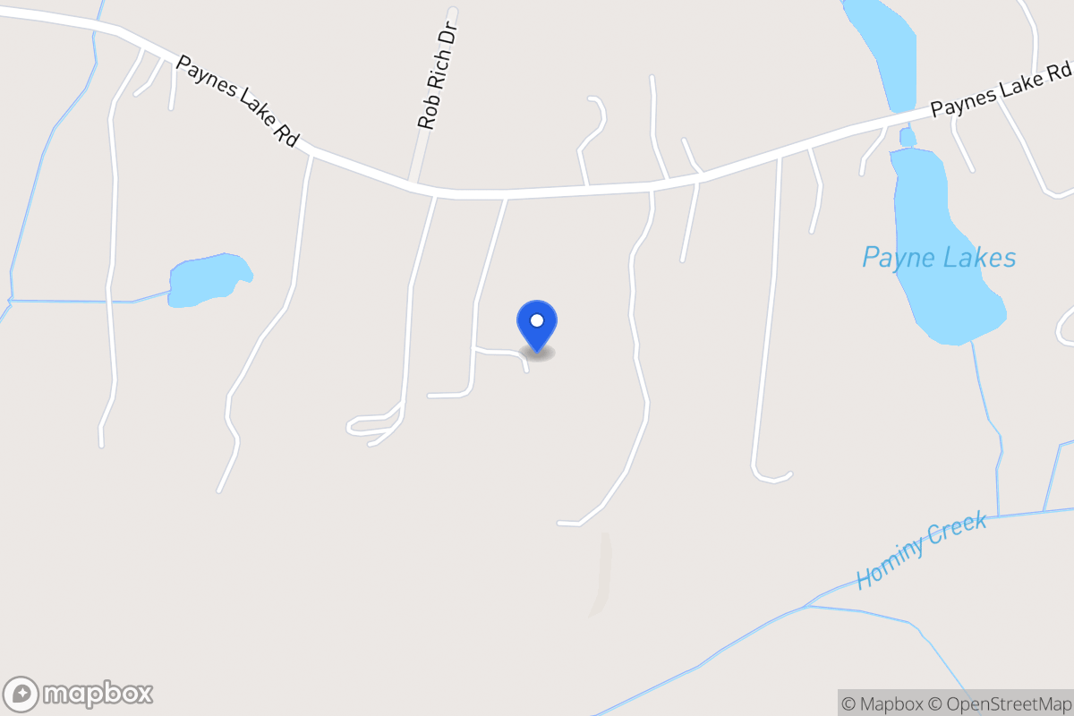 Map of 160 Paynes Lake Rd