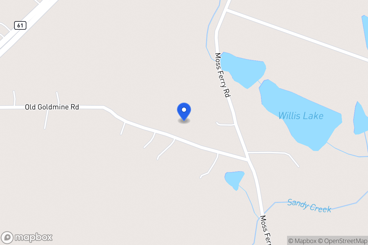 Map of 256 Old Goldmine Rd